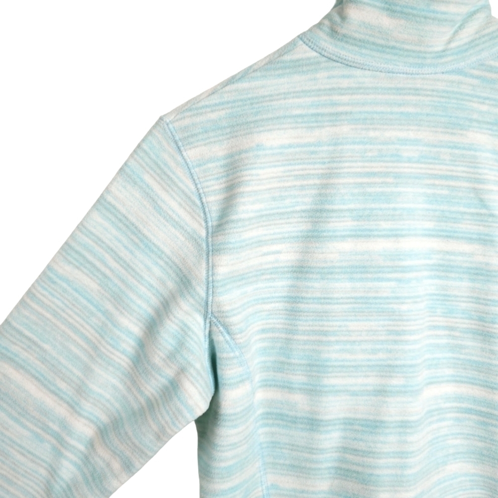 Eddie Bauer Blue Quarter Zip Velour Pullover - Picture 5 of 8
